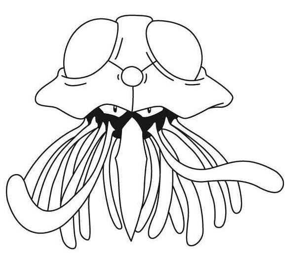 coloriage pokemon tentacruel obverse